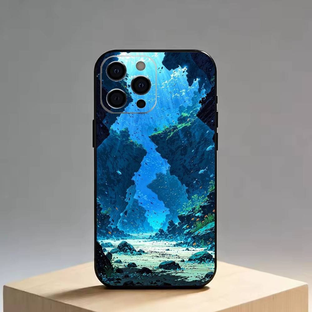 The Underwater World Texture   Phone Case Silicone Soft For IPhone 17 16 15 14 13 12 11 X XR Plus Pro Max Plus