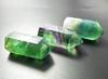 A Set of Three Green Fluorite Crystal Perfect for Good Chakra and Energy Recommended by Small-sized Wands, Luck, Meditation, Strengthening, Healing.