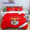 Set Copripiumino Trapuntato con Motivo SL Benfica Decorazione per la Casa Regalo (1 * copripiumino + 2 * federe senza imbottitura)