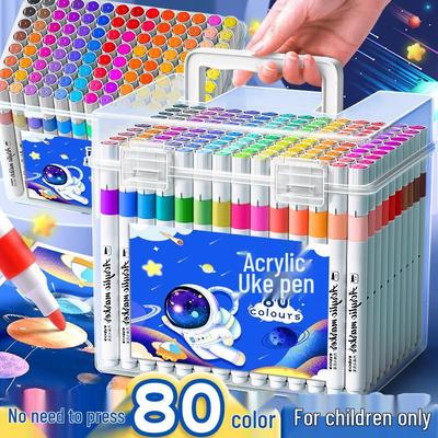 Washable Non-Bleed Coloring Markers for Elementary Students - Layerable & Waterproof