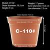 7.5/9/10.5/11.5Cm Circular Plastic Flowerpot, Plant Nursery, Small Flower Pot, Potted Plant