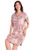 Women's Nightgown L Viscose Comfortable Elastic Short Sleeve Soft