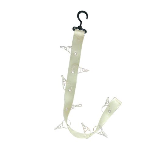 

Органайзер для шляп с металлическими зажимами, высокая грузоподъемность, вращающийся на 360 градусов, гольф кремовый