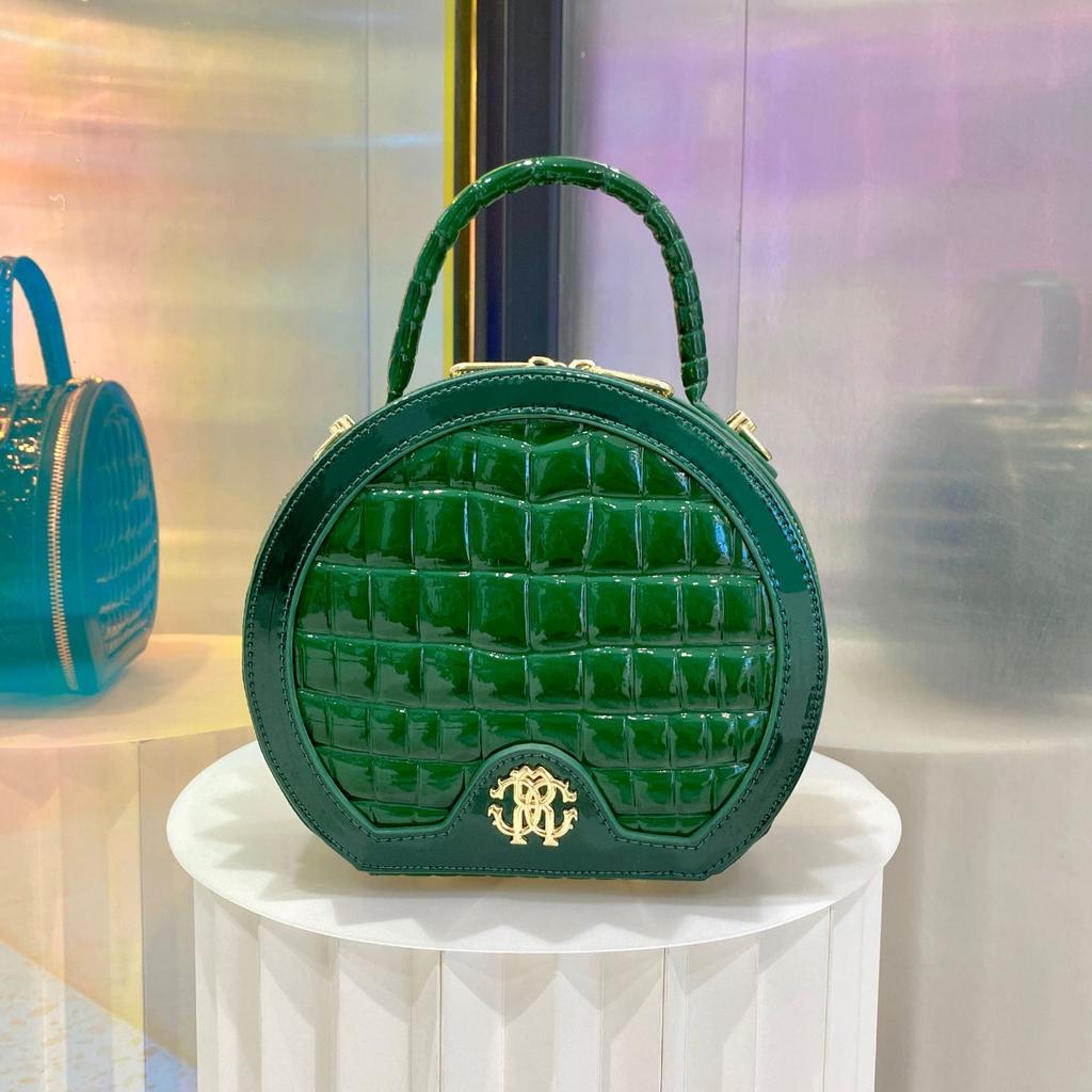 Borsa in schiuma per donna vera pelle nuova moda borsa da donna in vera pelle borsa rotonda in vera pelle con motivo coccodrillo
