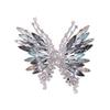 Fashionable Three-dimensional Butterfly Brooch, Women's Light Luxury and Elegant Super Sparkling Animal Brooch, Suit Pin