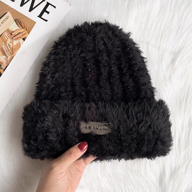 

Зимняя плюшевая шапка Net Red Hundred Bear Hat Теплая большая окружность головы Мягкая шапка Женская шапка