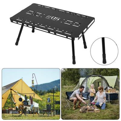 Tragbarer Klapptisch, verstellbarer Tisch aus Aluminiumlegierung, multifunktionaler Tisch mit Boxboden aus Aluminium