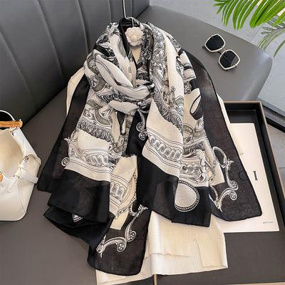 Scarves For Women Spring Autumn Thin Long Scarf Printed Warm Large Shawl Versatile Sun Protection Wrap Sun Protection Windproof