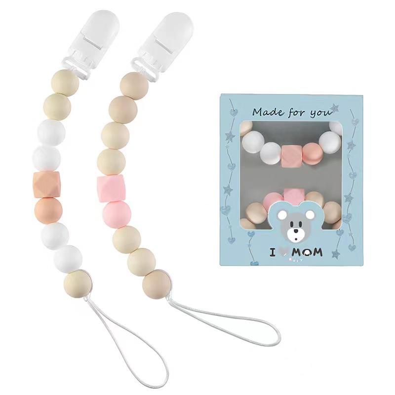 Silicone Pacifier Clips New Baby Nipples Children Holder Clip Chain Pacifier Children Teething Toys