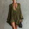 Women's Sexy Lace Patchwork V-Neck Dress