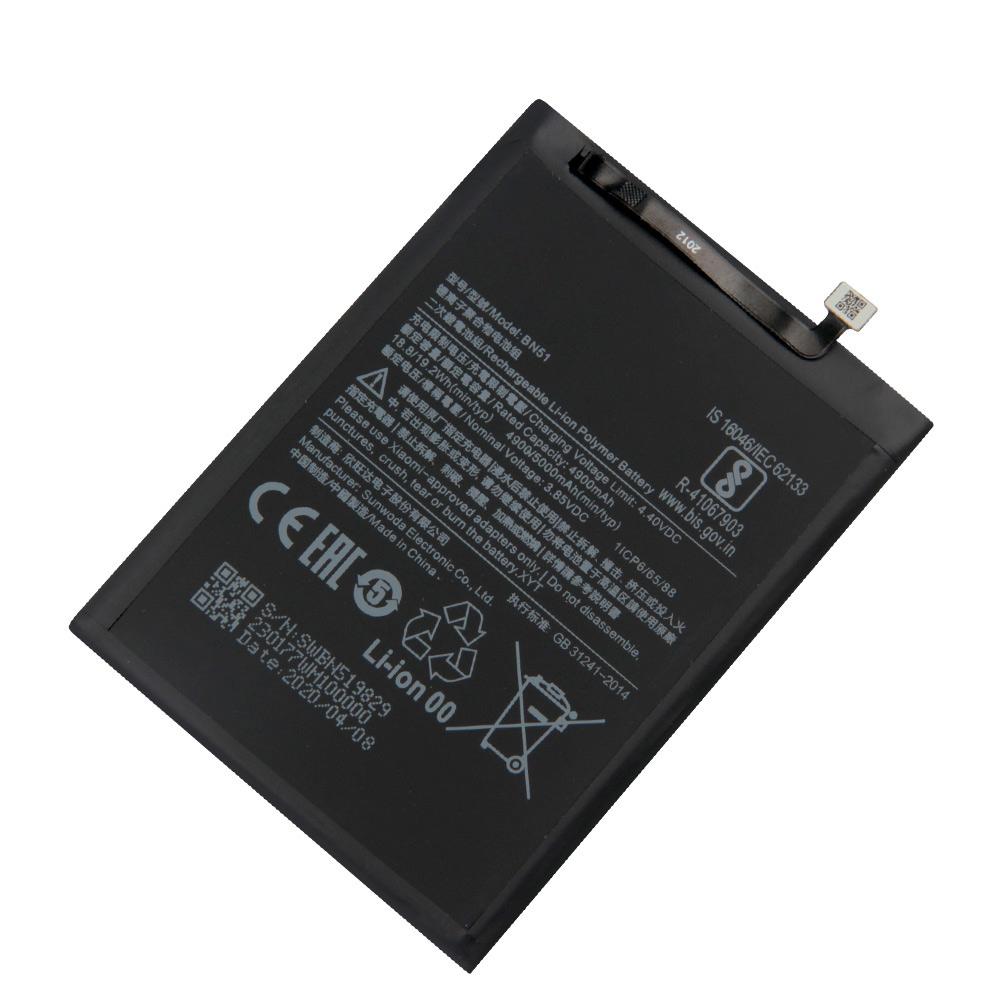 Replacement Battery For Xiaomi Redmi 8 Redmi 8A Redmi8 BN51 Rechargeable Phone Battery 5000mAh
