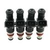 #400U 4PCS New Fuel Injector Nozzle 16450-PPA-A01 for HONDA ACCORD CR-V 2002-2011 2.4L (Metal + Plastic)