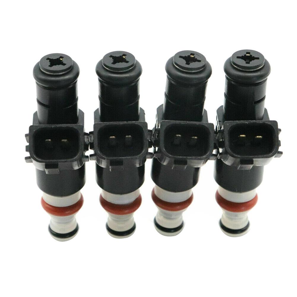 #400U 4PCS New Fuel Injector Nozzle 16450-PPA-A01 for HONDA ACCORD CR-V 2002-2011 2.4L (Metal + Plastic)