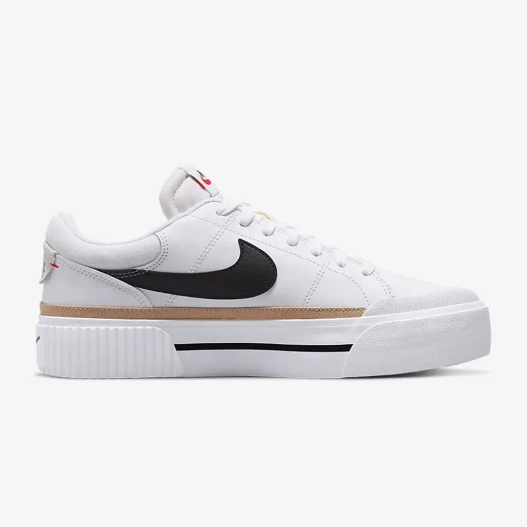 NIKE Court Legacy Lift Court Legacy Authentic Size [W Lift] White/Hemp/Team Orange/Black DM7590-100 25.0cm