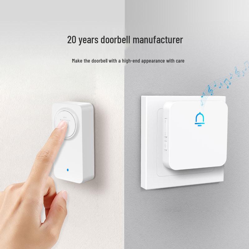 Smart Wireless Doorbell: Long-Range, Waterproof, Remote-Controlled, One-to-Many Ding Dong Chime for Home