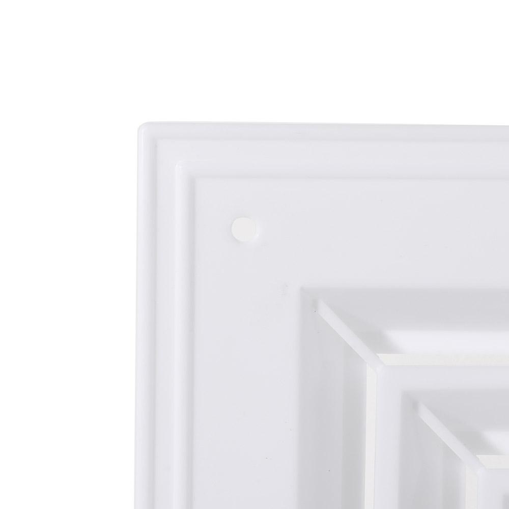 New Plastic Air Vent Grille White Square Duct Heating Vents With Flaps Silent Operation Ventilation Cover Kitchen