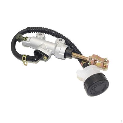Motorcykel Bakre Fotbroms Huvudcylinder Aluminium Hydraulisk Cylinder med Behållare för CBR250 400 600