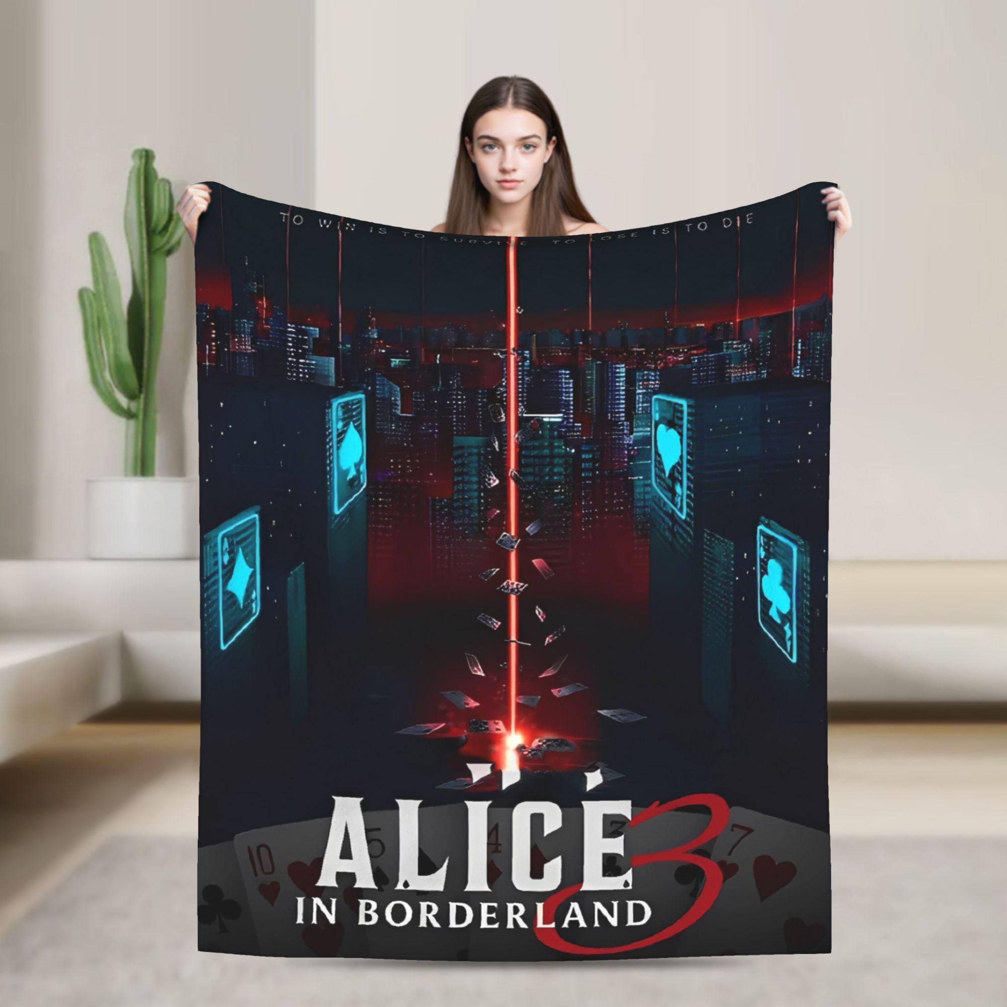 

Alice In Borderland 3 Arisu Blanket Quality Warm Soft Throw Blanket Winter Travel Couch Bed Funny Bedspread 75x90cm