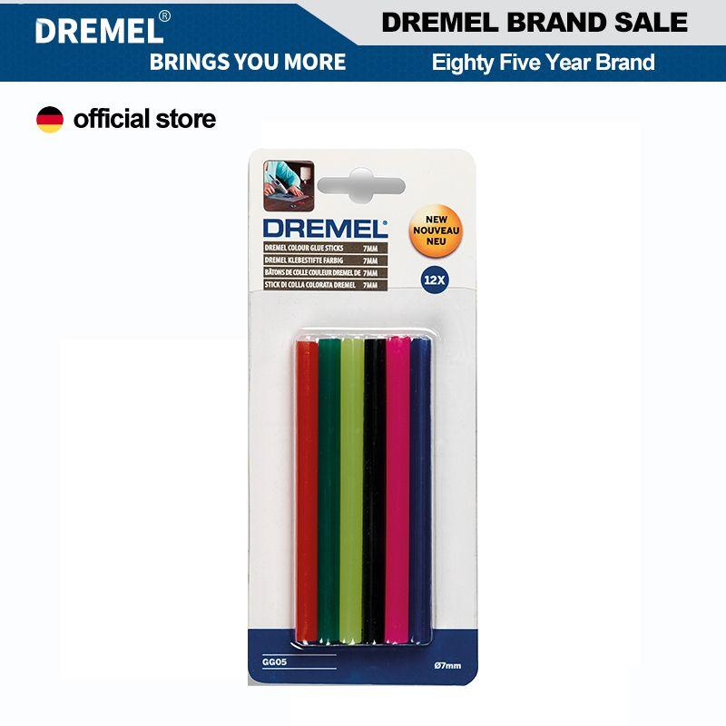 

Dremel GG05, 12 pcs, 7mm Colored Hot Glue Sticks (105-140°C)