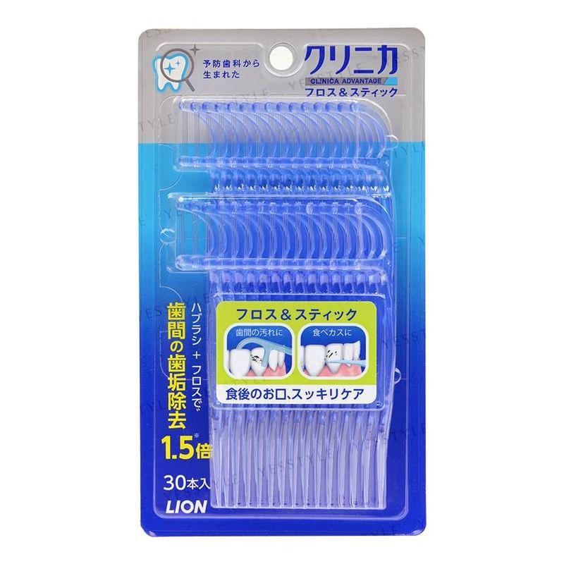 LION - Clinica Advantage Disposable Plastic Stemmed Dental Floss & Stick