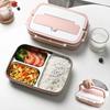 Picnic 304 Stainless Steel Bento 3 Compartment Meal Storage Lunch Container Lunch Box