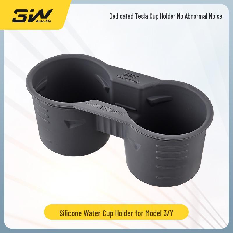 Tesla Model Y/3/S/X Center Console Silicone Cup Holder Coaster