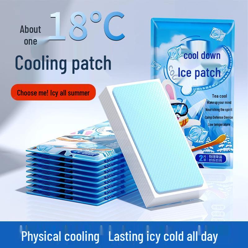 Summer Cooling Patch: Refreshing Relief for Heat & Fever, Mobile Phone Heat Dissipation, Heatstroke Prevention Ice Pack.