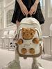 Korean-Style Cute Casual Backpack: Niche Design, Large Capacity, Fashionable Summer Schoolbag