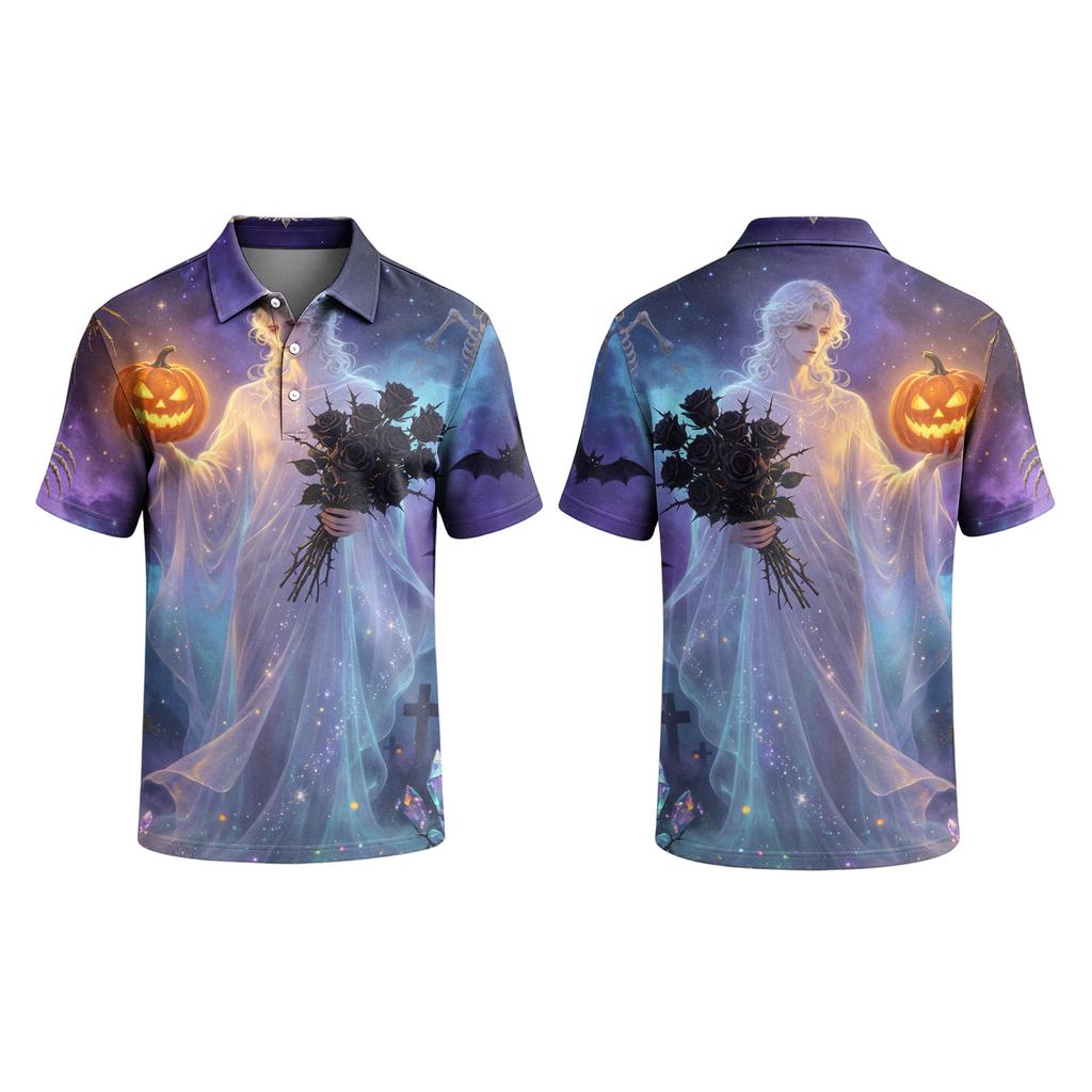 Men's Halloween Print Short Sleeve T-Shirt