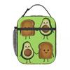 Avocado Brottasse Flasche Frühstück Isoliert Lunchtasche für Büro Kühltasche Thermisch Lebensmittelbox Tragetasche Auslaufsicher Lunchboxen Behälter
