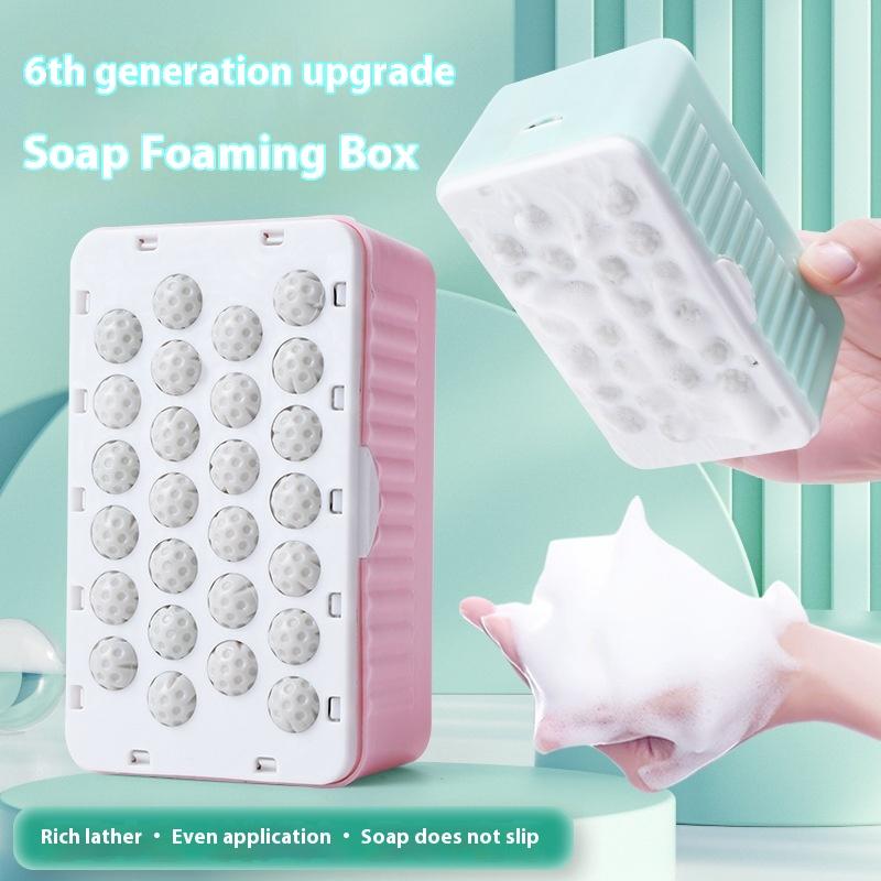 1 Stück Multifunktionale Seifenblasenbox mit Rolle für Zuhause Badezimmer Küchenarbeitsplatte Seifenhalter