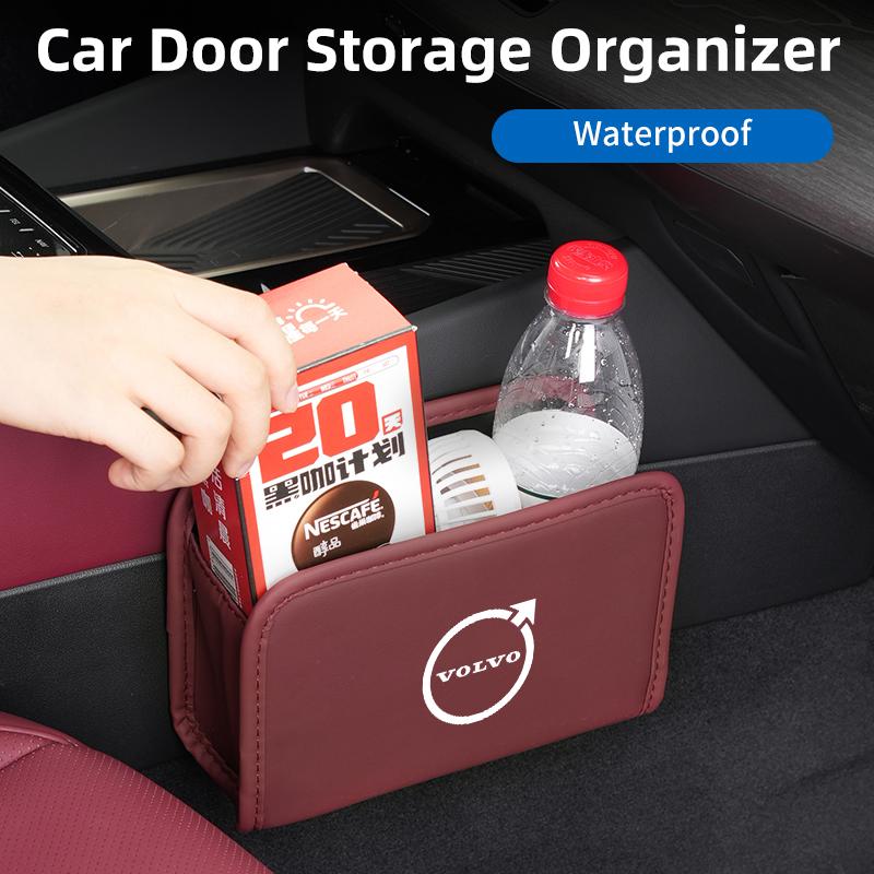 Car Leather Center Organizer For Volvo XC60 S60 V40 V60 XC40 V70 XC90 V90 V50 S90 S80 C30 S40 XV40 S70 XC70 Polestar