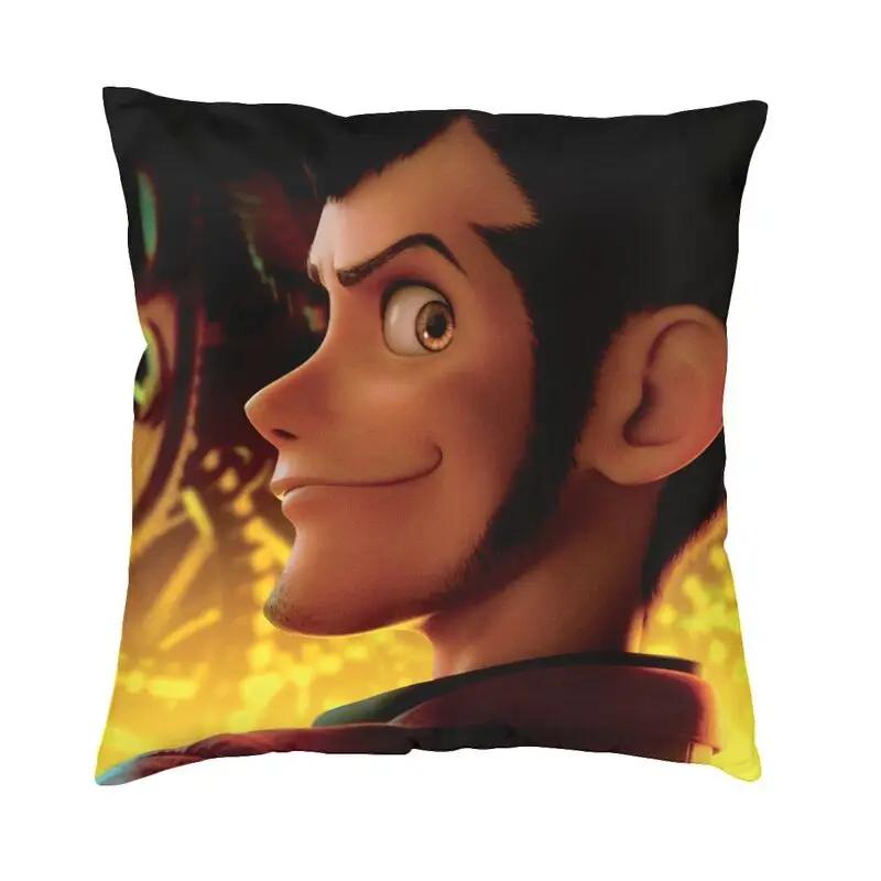 Lupin The Third Cushion Cover Print Fujiko Mine Arsene Lupin III Throw Pillow Case for Sofa Car Seat Pillowcase Home Decoration