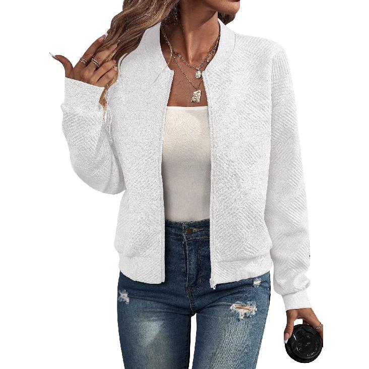 New Casual Temperament Commuting Daily Fashion Design Sense Women'S Long Sleeved Top Shirt Jacket Cardigan
