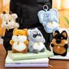 Portachiavi Animale Peluche Poliestere Ape Scimmia Portachiavi Gatto Cane Carino Ciondolo Studenti