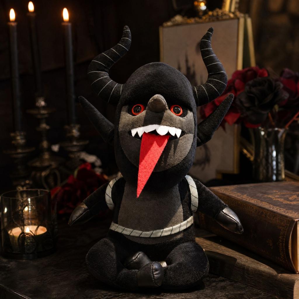 Gothic Plush Toy, Cute Collectible Doll for Halloween Home Decor & Gift