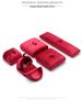 Misty Blue Velvet Jewelry Box: Double Opening for Rings, Earrings, Necklaces, Bracelets, Bangles, Rosaries, and Jewelry Pouch.