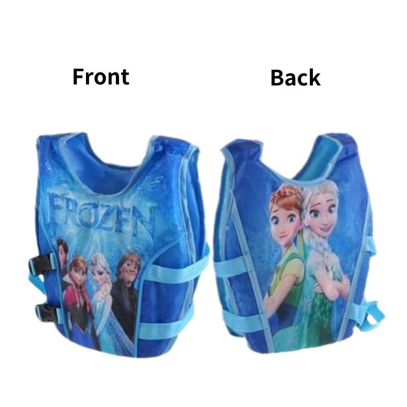 Kids' Muscle Float Vest For Water Activities Cartoon Print Polyester Fabric
