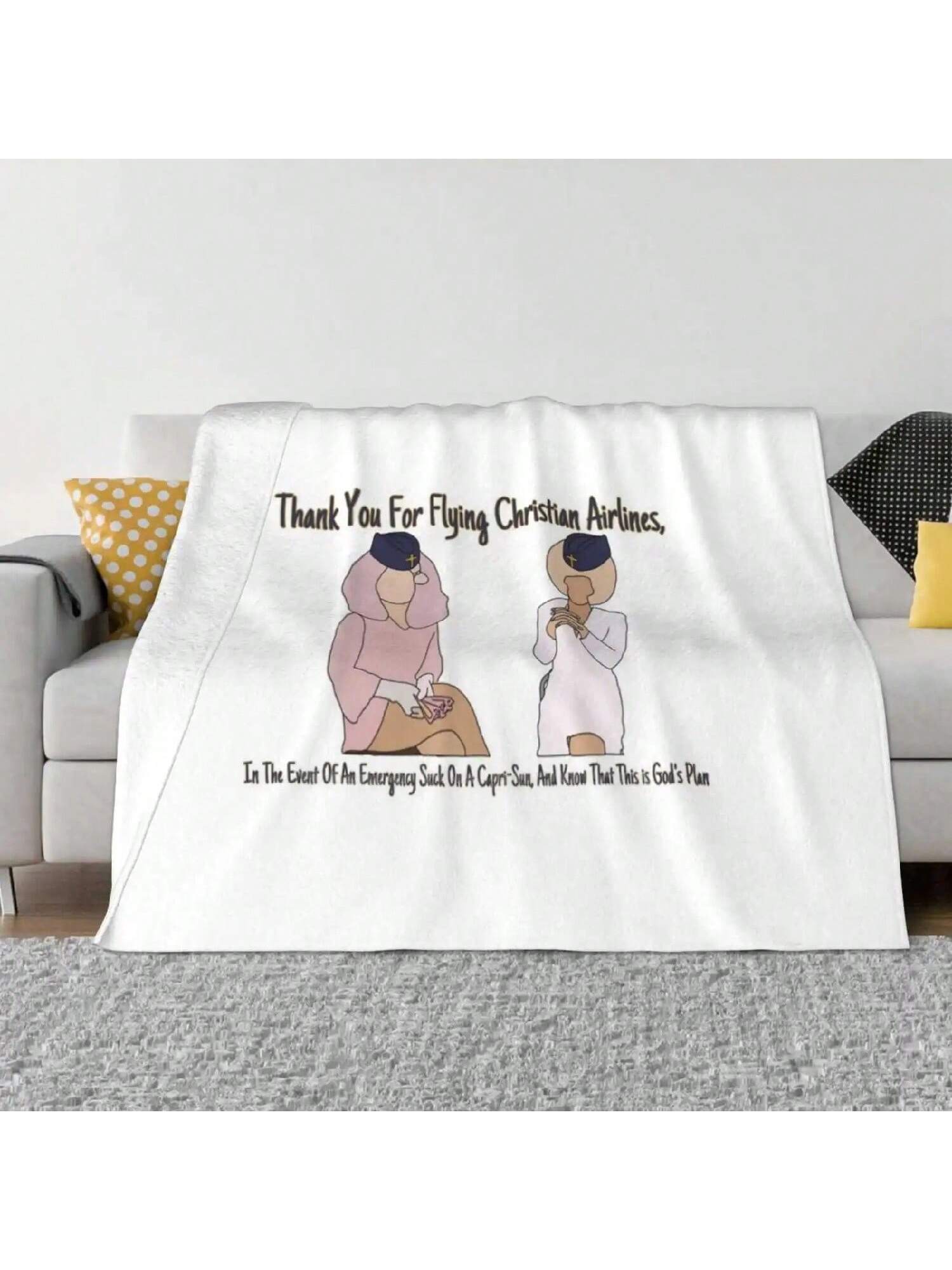 Trixie And Katya- Fashion Soft Warm Flannel Blanket Trixie And Katya Trixie Mattel Katya Zamolodchikova Unhhhh 75X95CM