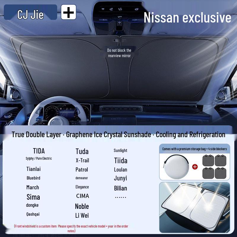 Car Windshield Sunshade Umbrella - Heat and Sun Blocker Visor Cover