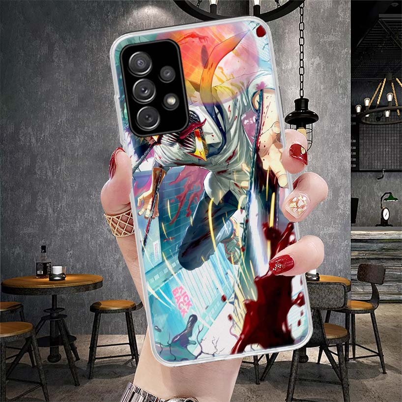 C-Chainsaw Mans Denji Soft Phone Case For Samsung Galaxy S22 S23 S24 S25 Edge S26 Ultra S20 FE S21 Plus + Fundas Coque Galaxy S2