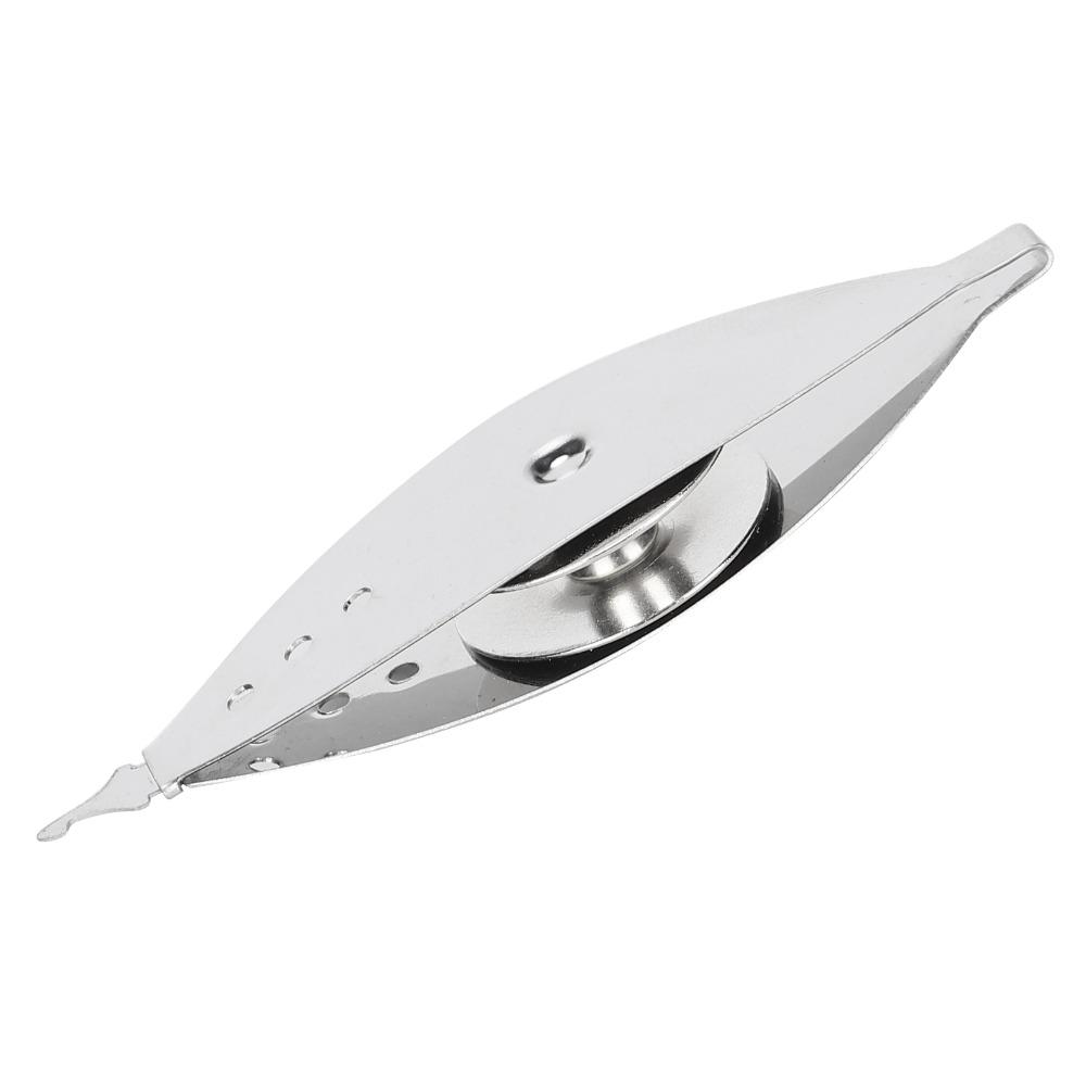2Pcs Silver Tatting Shuttle Iron Sewing Accessory Durable Knitting Tool Weaving Machine Use