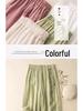 Retro Embroidered Tencel Wide-Leg Pants - Women’s High-Waist Summer Casual with Slit Tassel Details.