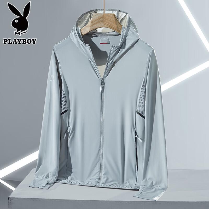 

Playboy Men s UPF50+ Ice Silk Sun Protection Jacket L