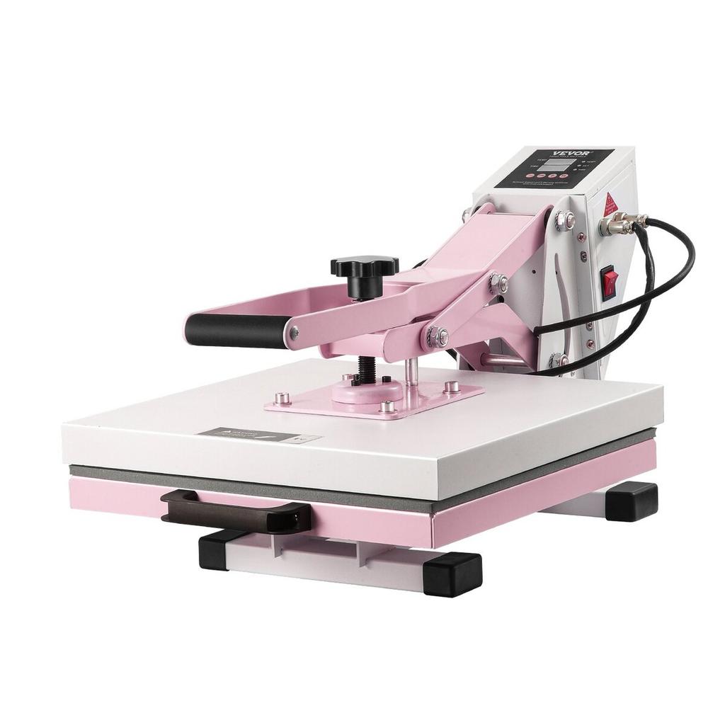 Heat Press Machine 15x15 In Slide Out Heat Transfer Machine T-Shirts Pink
