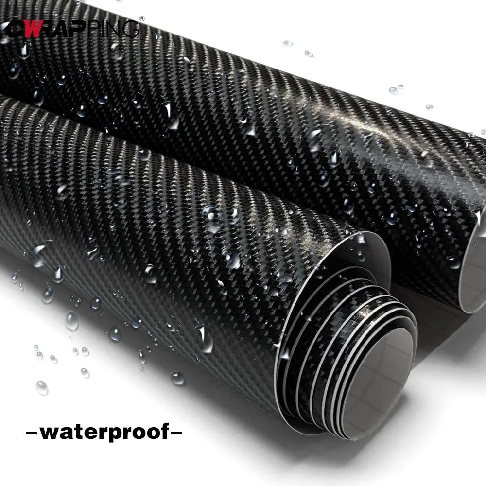 Car 4D Carbon Fiber Stickers Vinyl Wrap Protector Film Air Release Waterproof Sunscreen Sticker for Car Motorcycle Accsesories