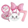 5pcs Marie Cat Bow Balloons Pink Girls Birthday Party Balloons Decoration Cartoon Marie Cat Animal Pet Balloon Baby Shower Decor