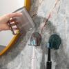 Wall Mounted Toothbrush Holder Plastic Tooth Brush Dispenser Toothbrush Cup Holder  Bathroom