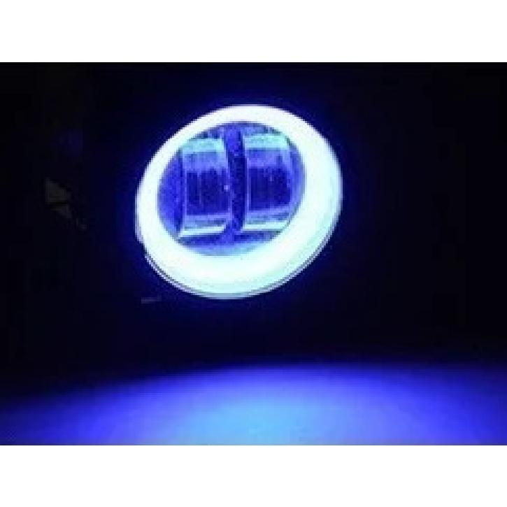 

Angel Eye LED Fog Lamp Square Or Round Headlight for Auto Motor Vehicles And Electric Scooters 12-24V Driving Fog Lamp Headlight 1x round blue