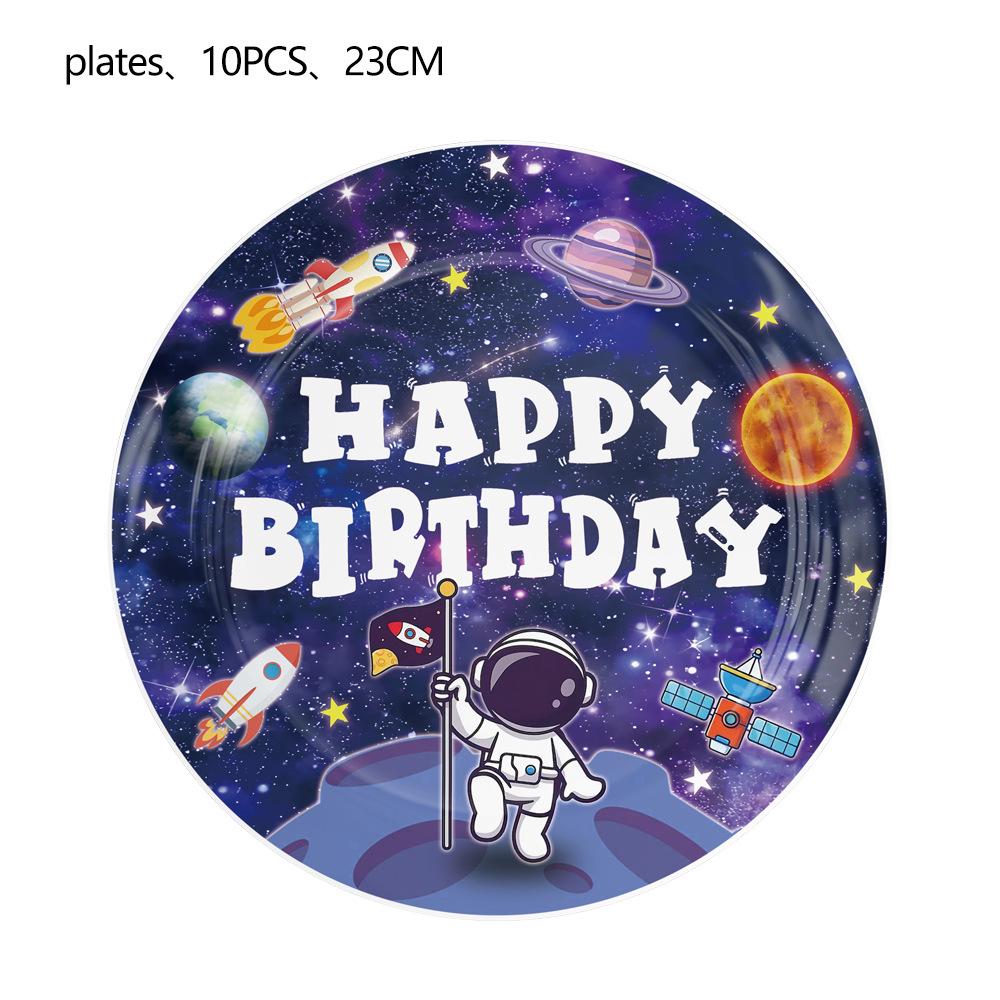Space Astronaut Party Set: Bunting, Napkins, Plates, Tablecloth, Cutlery & Cards